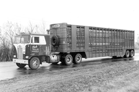 Another old livestock trailer.