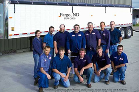 Trailer repair shop in Fargo, ND, Johnsen Trailer Sales, Inc. Team Photo