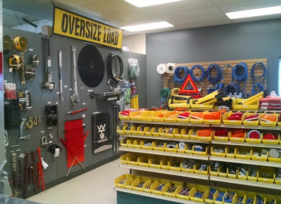 a large selection of repair supplies in a Trailer Repair Shop for Trailer Service for Watford City, ND