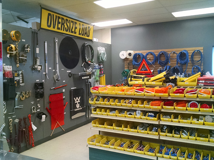 inside of a part store offering New Trailer Parts in Minot, ND